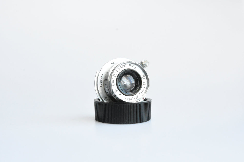 Leica Summaron 35mm 1:3,5 M39 with adapter to Leica M