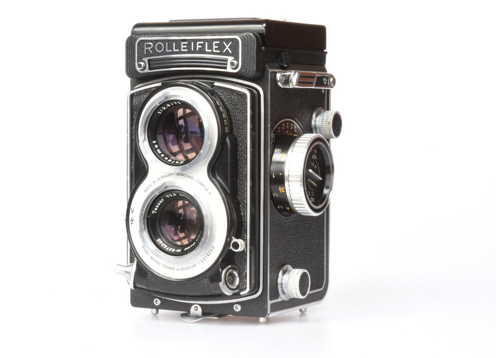 Rollei Rolleiflex T "White face" with Tessar 1:3,5 75mm