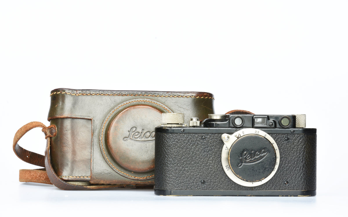 Leica DⅢ（Elmar 5cm F3.5　及び　本革ケース付き） Leica DIII + Elmar 50mm f3.5 – FLASHBACK CAMERA