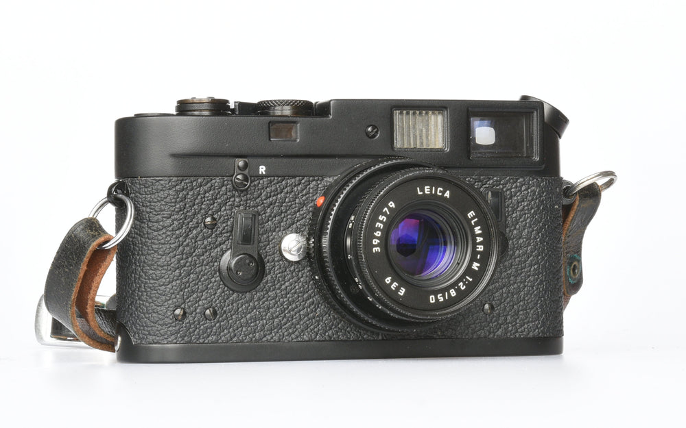 Leica M4 re paint (done by Enzo Patagonean) with black elmar 50mm 2.8 E39 etc.