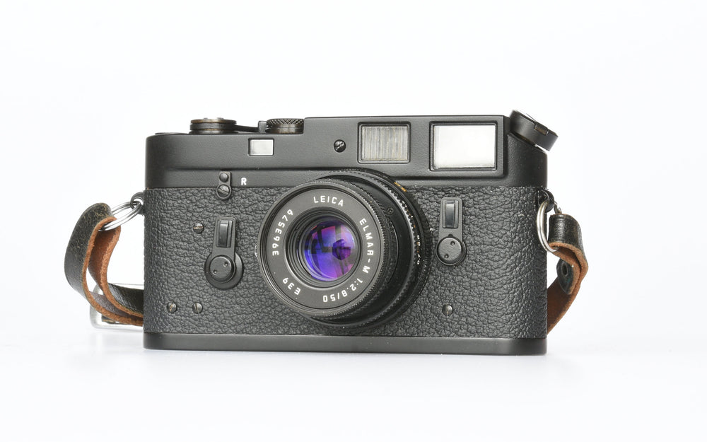 Leica M4 re paint (done by Enzo Patagonean) with black elmar 50mm 2.8 E39 etc.